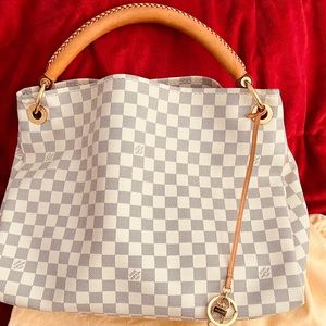 Louis Vuitton Artsy Damien azure hobo bag.